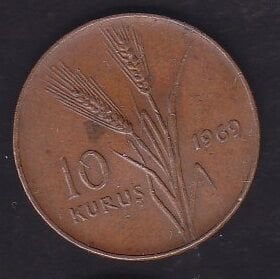 1969 Yılı 10 Kuruş