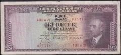 3.Emisyon 2.5 Lira A21 045718 Temiz ( düzeltme var)
