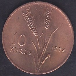 1974 YILI 10 KURUŞ ÇİLALTI ÇİL