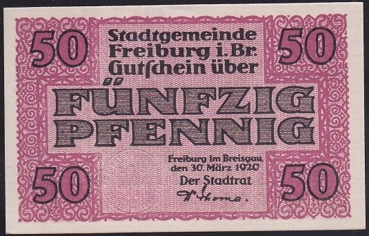 ALMANYA 50 PFENNİNG NOTGELD 1920 ÇİL