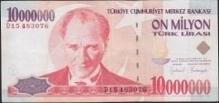 7.Emisyon 10 000 000 Lira D15 483076 Çok Temiz