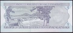 6.Emisyon 2.Tertip 5 Lira K70 230144 Çil