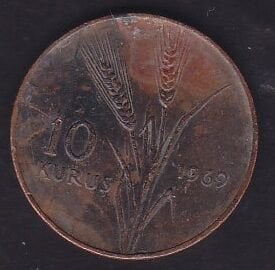 1969 Yılı 10 Kuruş