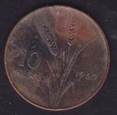 1969 Yılı 10 Kuruş