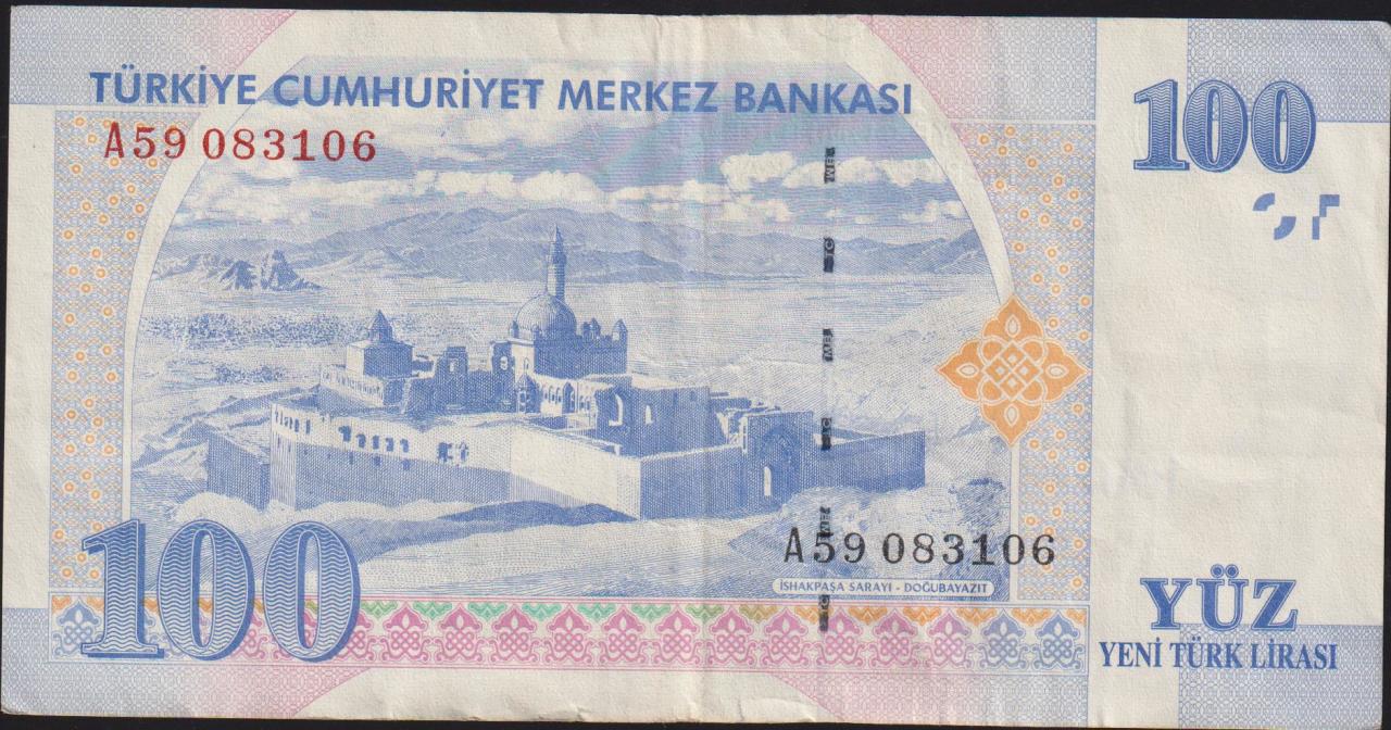 8.Emisyon 100 YTL A59 083106 Çok Temiz+