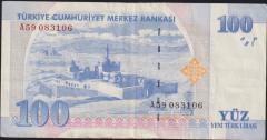 8.Emisyon 100 YTL A59 083106 Çok Temiz+