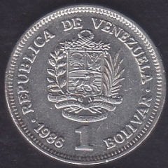 Venezuela 1 Bolivar 1988