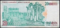 7.EMİSYON 20 000 000 LİRA F37 099453 ÇOK TEMİZ +