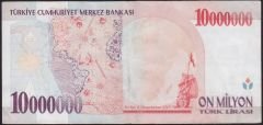 7.Emisyon 10 000 000 Lira D14 067612 Çok Çok Temiz