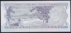 6.Emisyon 2.Tertip 5 Lira K69 298889 Çil