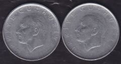 1966 Yılı 1 Lira (Ters Düz Takım)