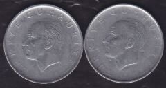 1966 Yılı 1 Lira (Ters Düz Takım)
