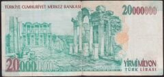 7.Emisyon 20000000 Lira C10 970608 Çok Temiz