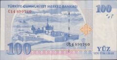 8.Emisyon 100 YTL C14 890760 Çok Temiz+