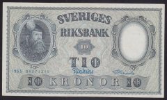 ISVEÇ 10 KRON 1953 ÇİLALTI