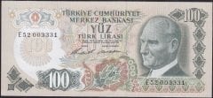 6.EMİSYON 1.TERTİP 100 LİRA E52 003331 ÇİLALTI ÇİL