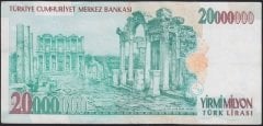 7.EMİSYON 20 000 000 LİRA F39 055589 ÇÇT +