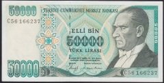 7.EMİSYON 1.TERTİP 50000 LİRA C56 166237 ÇİLALTI