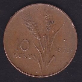 1970 Yılı 10 Kuruş