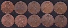 Amerika 1 Cent 1980-1981-1982-1983-1984-1985-1986-1987-1988-1989 Yılları