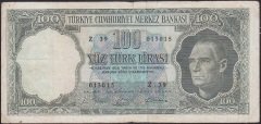 5.Emisyon 5.Tertip 100 Lira Z39 013015 Çok Temiz
