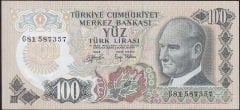 6.Emisyon 2.Tertip 100 Lira G81 587357 Çilaltı Çil
