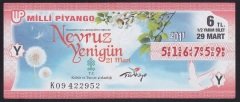 2011 29 MART YARIM BİLET NEVRUZ