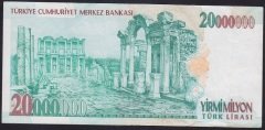 7.EMİSYON 20 000 000 LİRA F72 467755 ÇÇT +