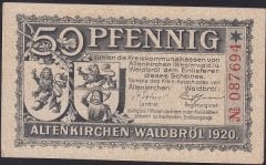 ALMANYA 50 PFENNİNG 1920 ÇİLALTI ÇİL