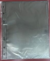 Bener Koleksiyon Kağıt Para Föyü ( Sayfası ) 1 Bölmeli - 1 Paket Siyah ( 5 Adet Föy ) Optima Boy