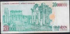7.Emisyon 20000000 Lira F29 716599 Çok Temiz+