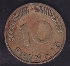 Almanya 10 Pfennig 1949 J LANDER