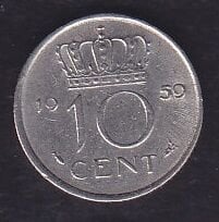 Hollanda 10 Cent 1959