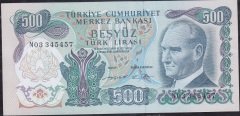 6.Emisyon 2.Tertip 500 Lira N03 345457 Çil