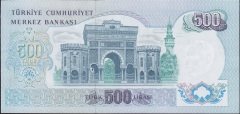6.Emisyon 2.Tertip 500 Lira N03 345457 Çil