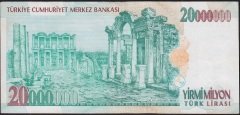 7.Emisyon 20 000 000 Lira F34 805929 Çok Çok Temiz