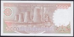 7.EMİSYON 4.TERTİP 5000 LİRA H32 491032 ÇİL