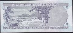 6.Emisyon 2.Tertip 5 Lira K21 339586 Çilaltı Çil