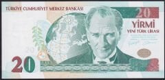 8.Emisyon 20 YTL B33 913863 Çil