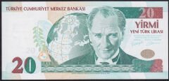 8.Emisyon 20 YTL B33 913863 Çil