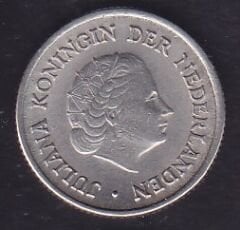 Hollanda 25 Cent 1957