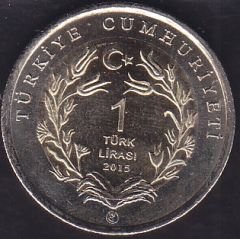 2015 Yılı 1 Lira Anadolu Yaban Koyunu Hatıra Para Kararma var