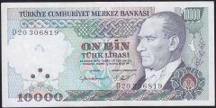7.Emisyon 2.Tertip 10000 Lira D20 306819 Çok Çok Temiz