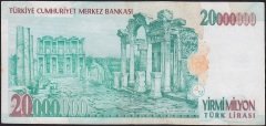 7.Emisyon 20 000 000 Lira F30 457900 Çok Çok Temiz