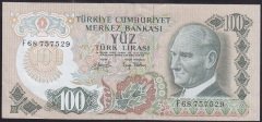 6.EMİSYON 2.TERTİP 100 LİRA F68 757529 ÇÇT +