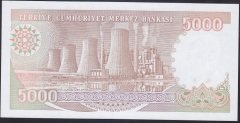 7.EMİSYON 4.TERTİP 5000 LİRA H27 868941 ÇİL