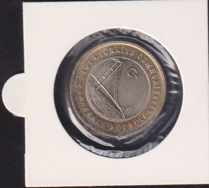 2022 Yılı Çanakkale Köprüsü 1 Lira Çil Kapamada