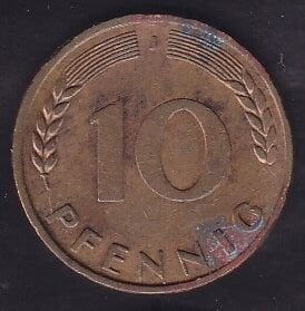 Almanya 10 Pfennig 1950 J
