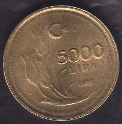 1995 YILI 5000 LİRA
