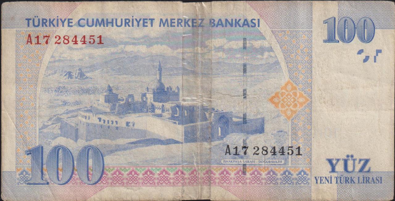 8.Emisyon 100 YTL A17 284451 Haliyle